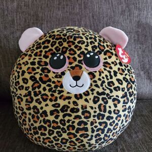 NWT Squish a Boo TY Livvie the Leopard